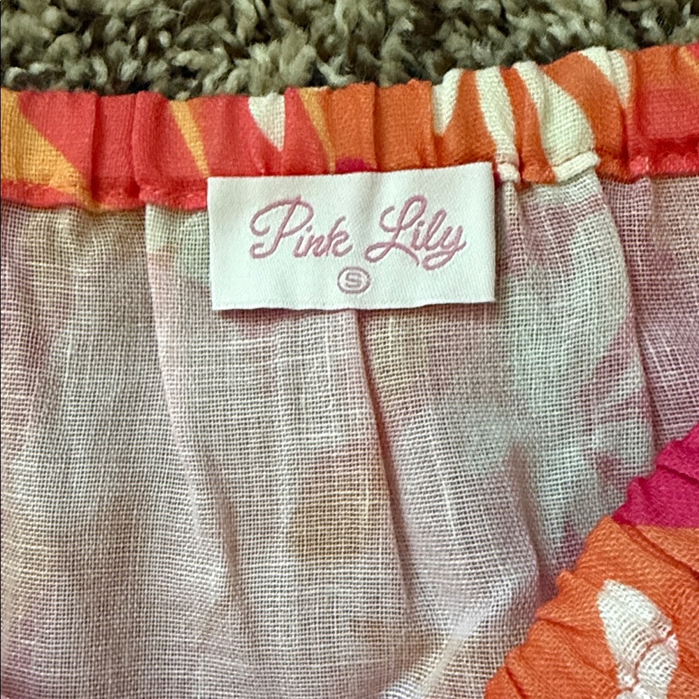 Pink Lily Two Piece Floral Set - Picture 2 of 3
